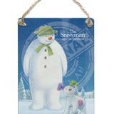 The Snowman and the Snowdog - Snowman and Snowdog in snow Dangler Metal Signs