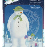 The Snowman and the Snowdog - Snowman and Snowdog in snow Metal Signs