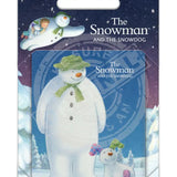 The Snowman and the Snowdog - Snowman and Snowdog in snow Metal Signs