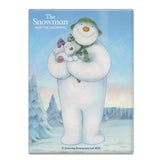 The Snowman and the Snowdog - Snowman Snowdog Pose Fridge Magnet Metal Signs