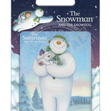 The Snowman and the Snowdog - Snowman Snowdog Pose Metal Signs