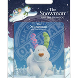 The Snowman and the Snowdog - Snowdog Running Metal Signs
