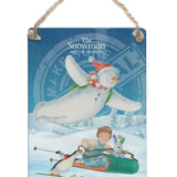 The Snowman and the Snowdog - Snowman Skiing Sledging Dangler Metal Signs