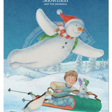 The Snowman and the Snowdog - Snowman Skiing Sledging Mini Metal Sign 15cm x 20cm Metal Signs