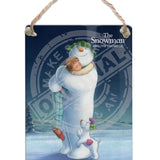 The Snowman and the Snowdog - Snowman Trio Hugging Dangler Metal Signs