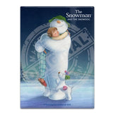 The Snowman and the Snowdog - Snowman Trio Hugging Fridge Magnet Metal Signs