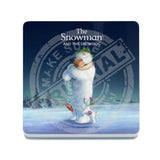 The Snowman and the Snowdog - Snowman Trio Hugging Melamine Coaster Metal Signs