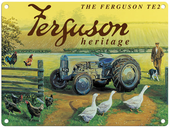 Ferguson Heritage tractor by Trevor Mitchell metal sign
