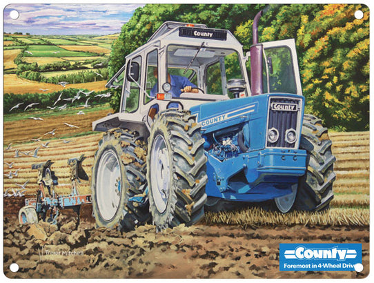 Blue County Tractor by Trevor Mitchell