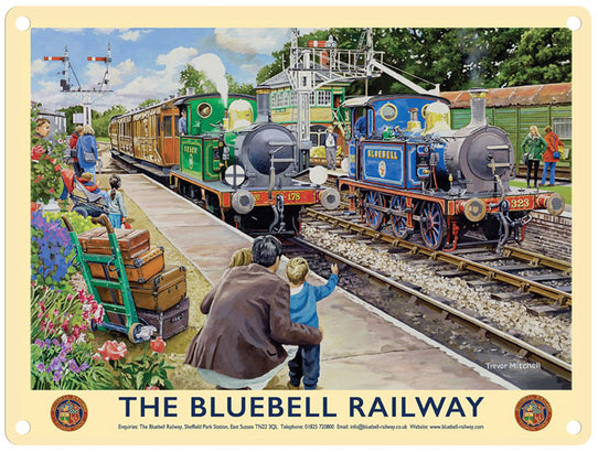 The Bluebell Raikway metal sign by Trevor Mitchell