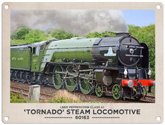 Tornada Steam Locomotive metal sign