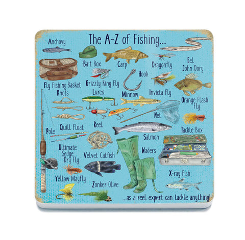 The A-Z of Fishing fridge magnet