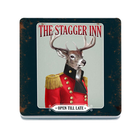 The Stagger Inn. Open till late melamine coaster