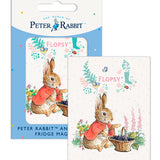 Peter Rabbit Flopsy Bunny with basket of blackberries fridge magnet