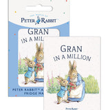 Beatrix Potter Peter Rabbit Gran in a million fridge magnet