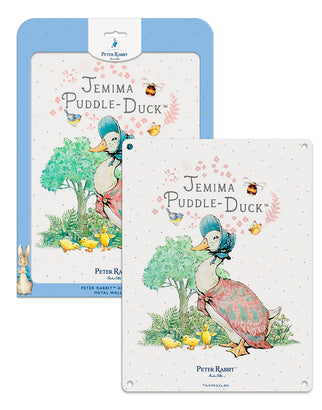 Peter Rabbit Jemima Puddle-Duck metal wall sign