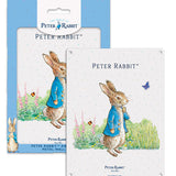 Beatrix Potter Peter Rabbit being thoughtful metal wall sign