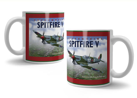 Spitfire V Supermarine Merlin 45 Engine metal sign