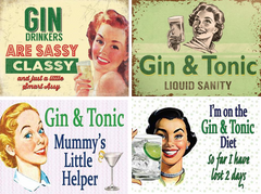 Original Metal Sign Gin Collection