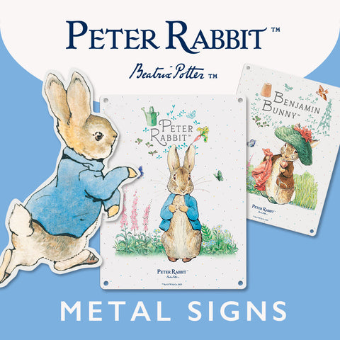 PETER RABBIT METAL SIGNS