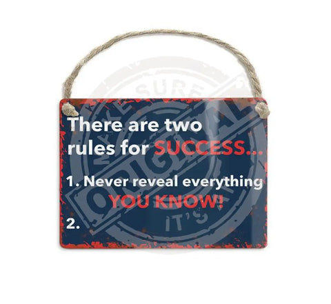 There are two rules for success fridge magnet