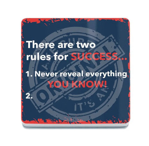 There are two rules for success fridge magnet