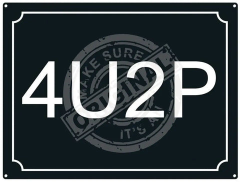 4U2P metal sign