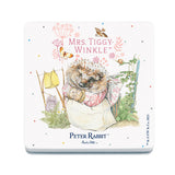 Beatrix Potter Peter Rabbit Mrs Tiggywinkle melamine coaster