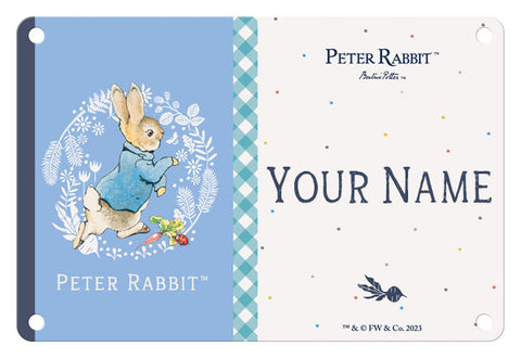 Peter Rabbit - Personalised Name Sign - Blue