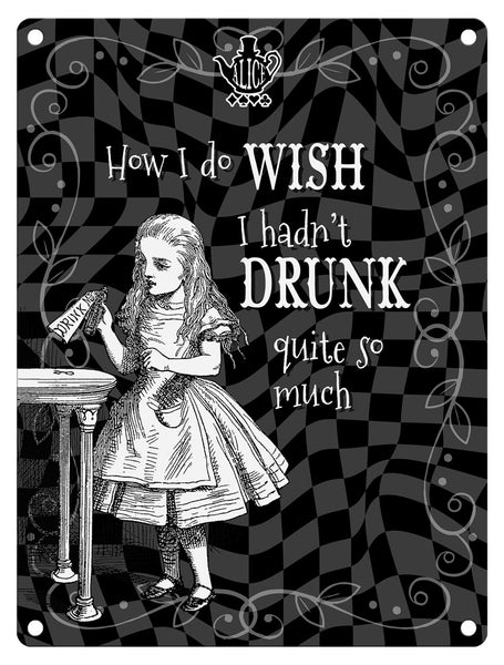 Alice - Wish I hadn't drunk so much (black) – The Original Metal 