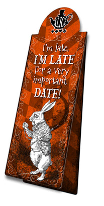 Alice In Wonderland I'm Late Magnetic Bookmark
