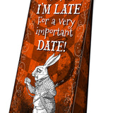 Alice in wonderland I'm late, I'm late magnetic bookmark