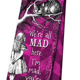 Alice in wonderland We're all mad here magnetic bookmark