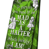 Alice in wonderland Mad as a Hatter magnetic bookmark