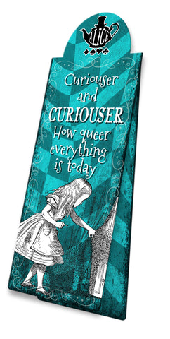 Alice in wonderland Curiouser and Curiouser fridge magnet