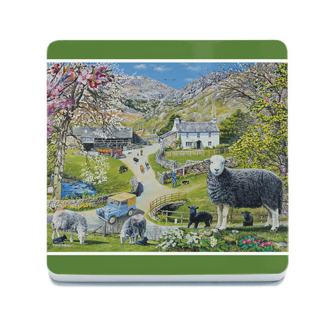 Trevor Mitchell Spring at Yew Tree Farm Metal Sign