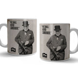 Winston Churchill we shall never surrender mug