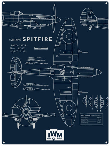 Spitfire -technical fridge magnet