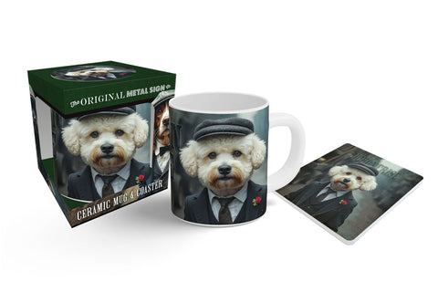 PEAKY PAWS CLUB - Bichon Frise Fridge Magnet Metal Signs
