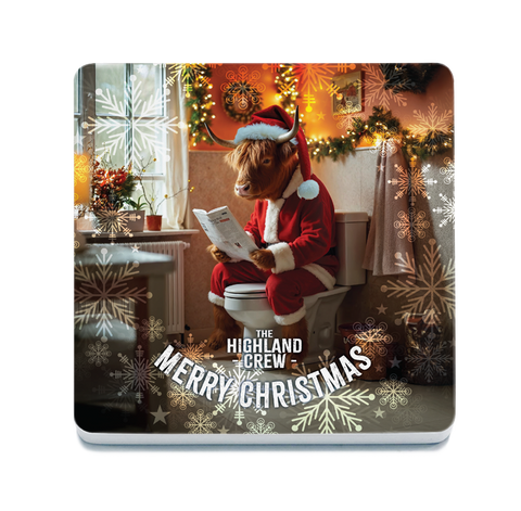 HIGHLAND CREW - Christmas Cow On Toilet