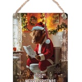 HIGHLAND CREW - Christmas Cow On Toilet