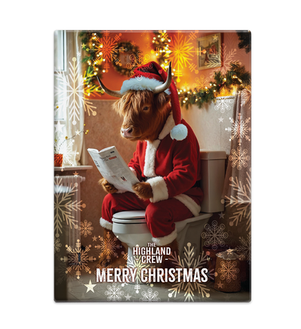 HIGHLAND CREW - Christmas Cow On Toilet
