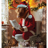 HIGHLAND CREW - Christmas Cow On Toilet