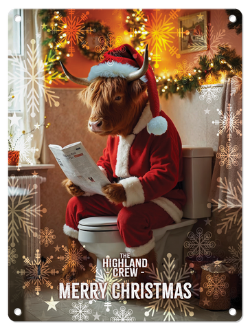 HIGHLAND CREW - Christmas Cow On Toilet