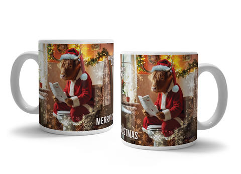 HIGHLAND CREW - Christmas Cow On Toilet