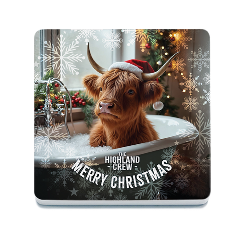 HIGHLAND CREW - Christmas Cow In Bath