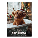 HIGHLAND CREW - Christmas Cow In Bath