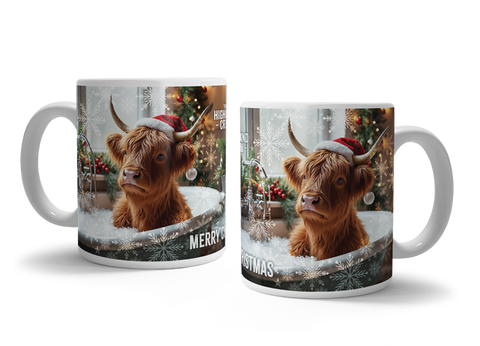 HIGHLAND CREW - Christmas Cow In Bath