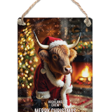 HIGHLAND CREW - Christmas Cow Log Fire
