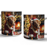 HIGHLAND CREW - Christmas Cow Log Fire